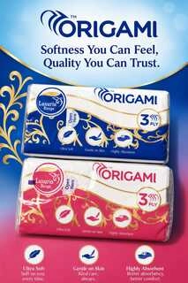 ORIGAMI POCKET TISSUE 3 SHEETS