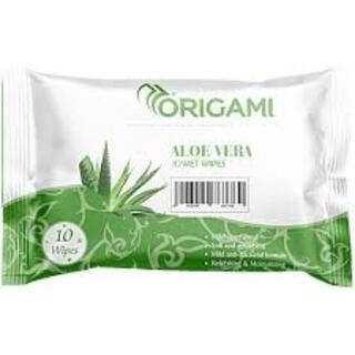 ORIGAMI ALOE VERA 10 WET WIPES