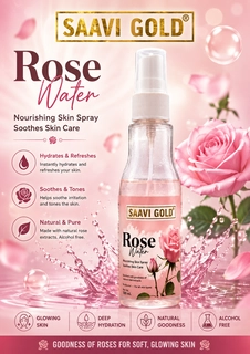 SAAVI GOLD ROSE WATER 100 ML