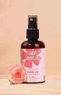 NAT HABIT FRESH DISTILLED GULAB JAL FOR TONING & PH BALANCE 180 ML