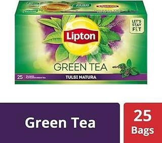 LIPTON GREEN TEA TULSI NATURA 25 TEA BAGS