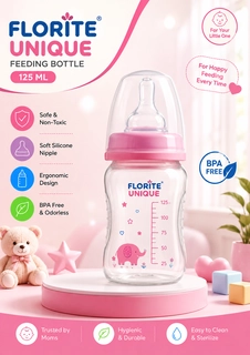 FLORITE UNIQUE FEEDING BOTTLE 125 ML