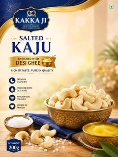 BANARASI KAKKA JI SALTED  KAJU ENRICHED WITH DESI GHEE 200 G