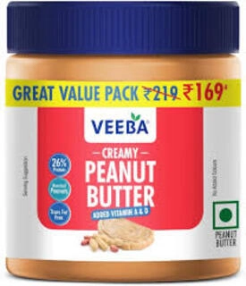 VEEBA CREAMY PEANUT BUTTER 320 G