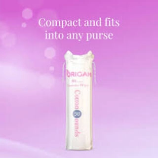 ORIGAMI COSMETIC WIPES COTTON ROUND 80 COUNT
