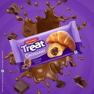 BRITANNIA TREAT CROISSANT CHOCO CREME 48.5 G
