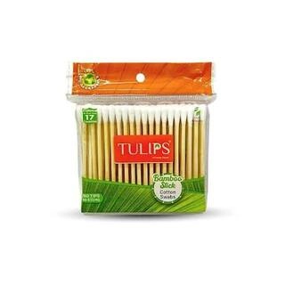 TULIPS PAPER STICK COTTON SWABS 200 STEMS