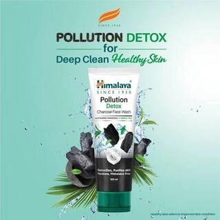 HIMALAYA POLLUTION DETOX CHARCOAL FACE WASH 50 ML