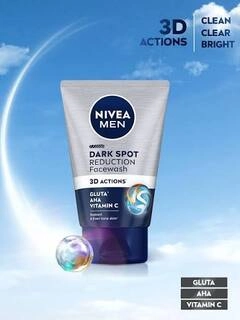 NIVEA MEN DARK SPOT REDUCTION FACE WASH 3D ACTION 100 G