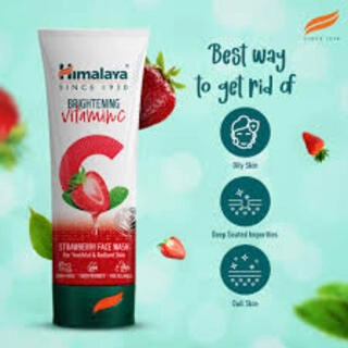 HIMALAYA BRIGHTENING VITAMIN C STRAWBERRY FACE WASH 50 ML