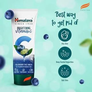 HIMALAYA BRIGHTENING VITAMIN C BLUEBERRY FACE WASH 50 ML