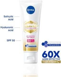 NIVEA LUMINOUS 630 EVENGLOW OIL CONTROL DAY CREAM 40 ML