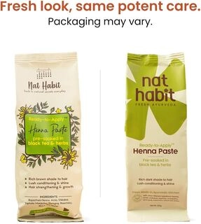 NAT HABIT HENNA PASTE FOR SHORT HAIR 200 G