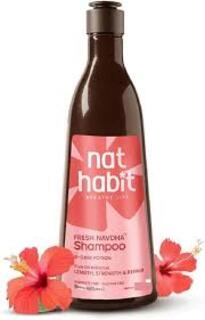 NAT HABIT FRESH NAVDHA SHAMPOO FIVE OIL HIBISCUS LENGTH, STRENGTH & REPAIR 225 ML