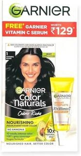 GARNIER COLOR NATURALS CRIME RICHE NATURAL BLACK 1 - 65 ML + 60 G