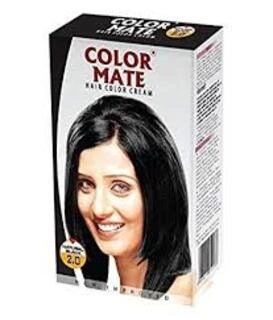COLOR MATE HAIR COLOR CREAM NATURAL BLACK 2.0 65 ML