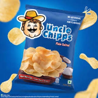 UNCLE CHIPS PLAIN SALTED 25  G