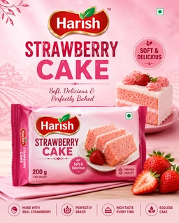HARISH STRAWBERRY CAKE 200 G