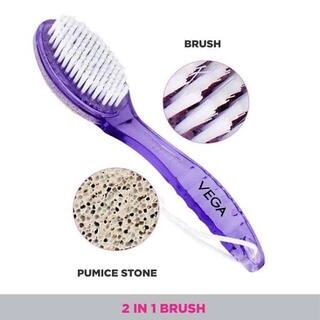 VEGA PUMICE STONE AND BRUSH WITH HANDLE (PD-01N)