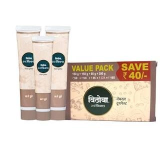 VITHOBA ROOTFIX NATURAL TOOTHPASTE 150 G + 150 G + 80 G = 380 G