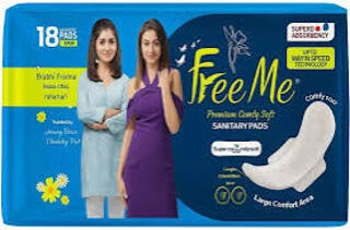 FREE ME PREMIUM COMFY SOFT SANITARY PADS 280 MM 18 PADS