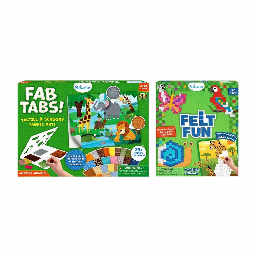Animal Fabric Art Bundle (ages 4+)