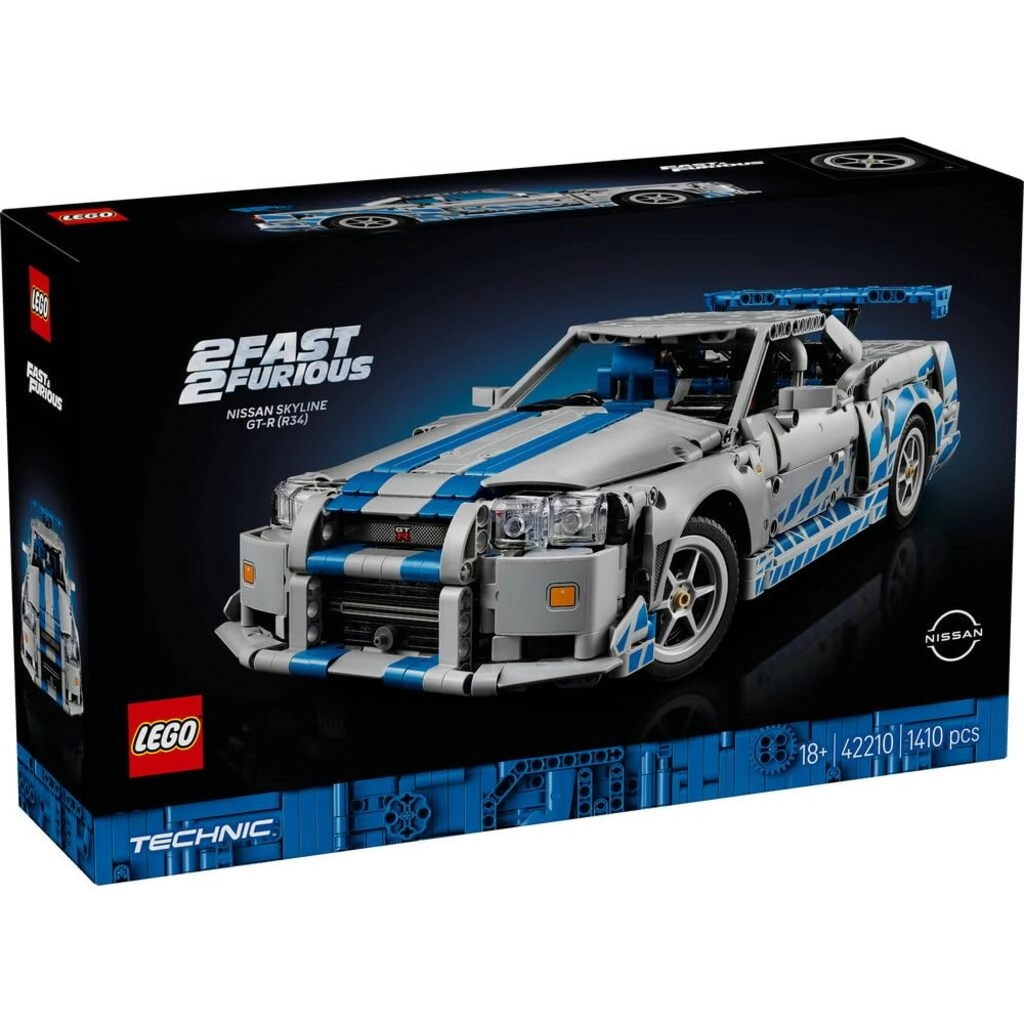 42210 Technic 2 Fast 2 Furious Nissan Skyline GT-R (R34) Car ( 1410 Pieces)