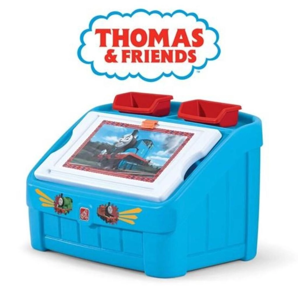 Thomas The Tank Engine 2 in 1 Toy Box and Art Lid