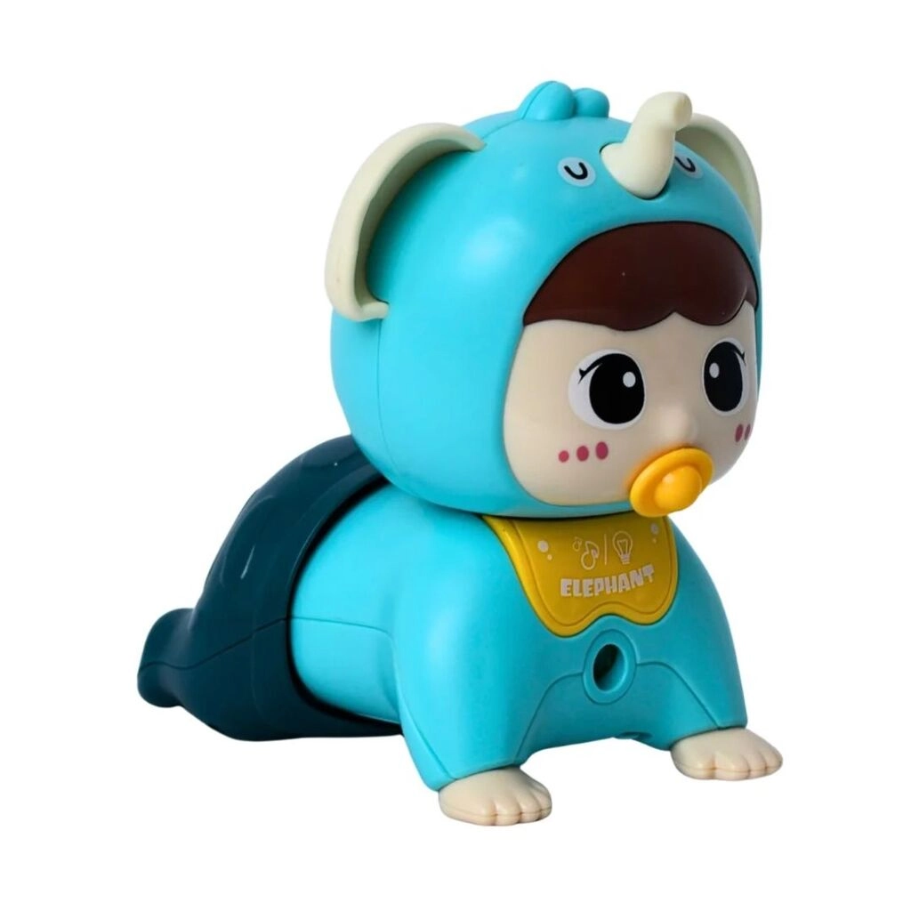 CrawlPal - Crawling Toy with Lights & Sound - Blue