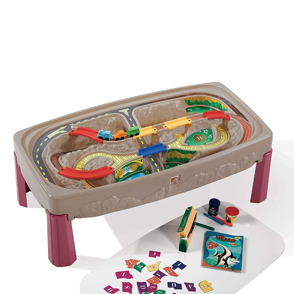 Deluxe Canyon Road Train & Track Table
