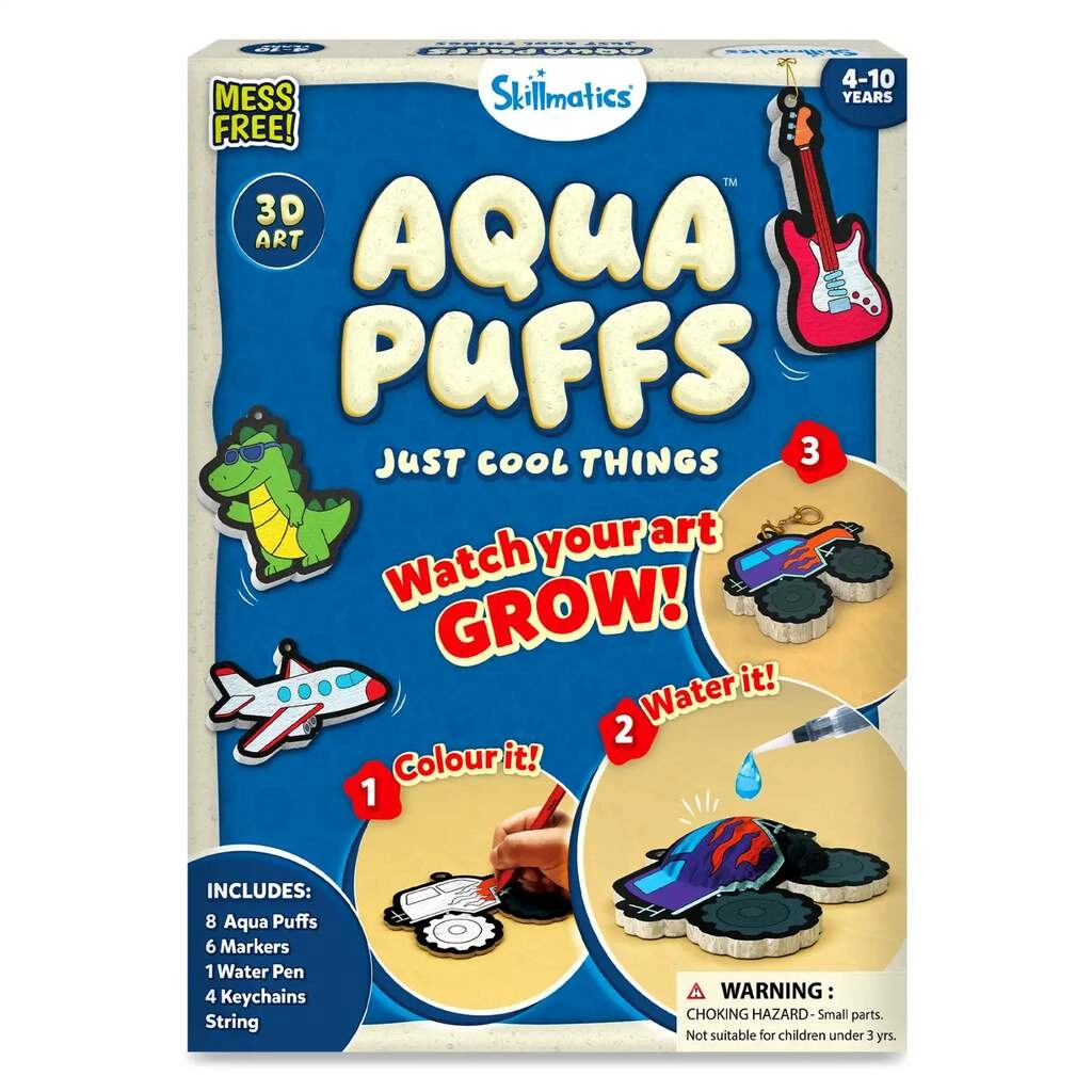 Aqua Puffs Just Cool Things | 3D Art Kit | Gifts for Ages 4-10