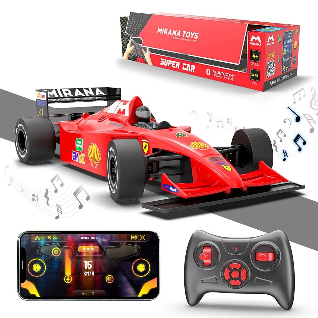 1:16 Scale App and Remote Control F1 Super Car – Ultimate Nitro Boost Fun for Kids 3+