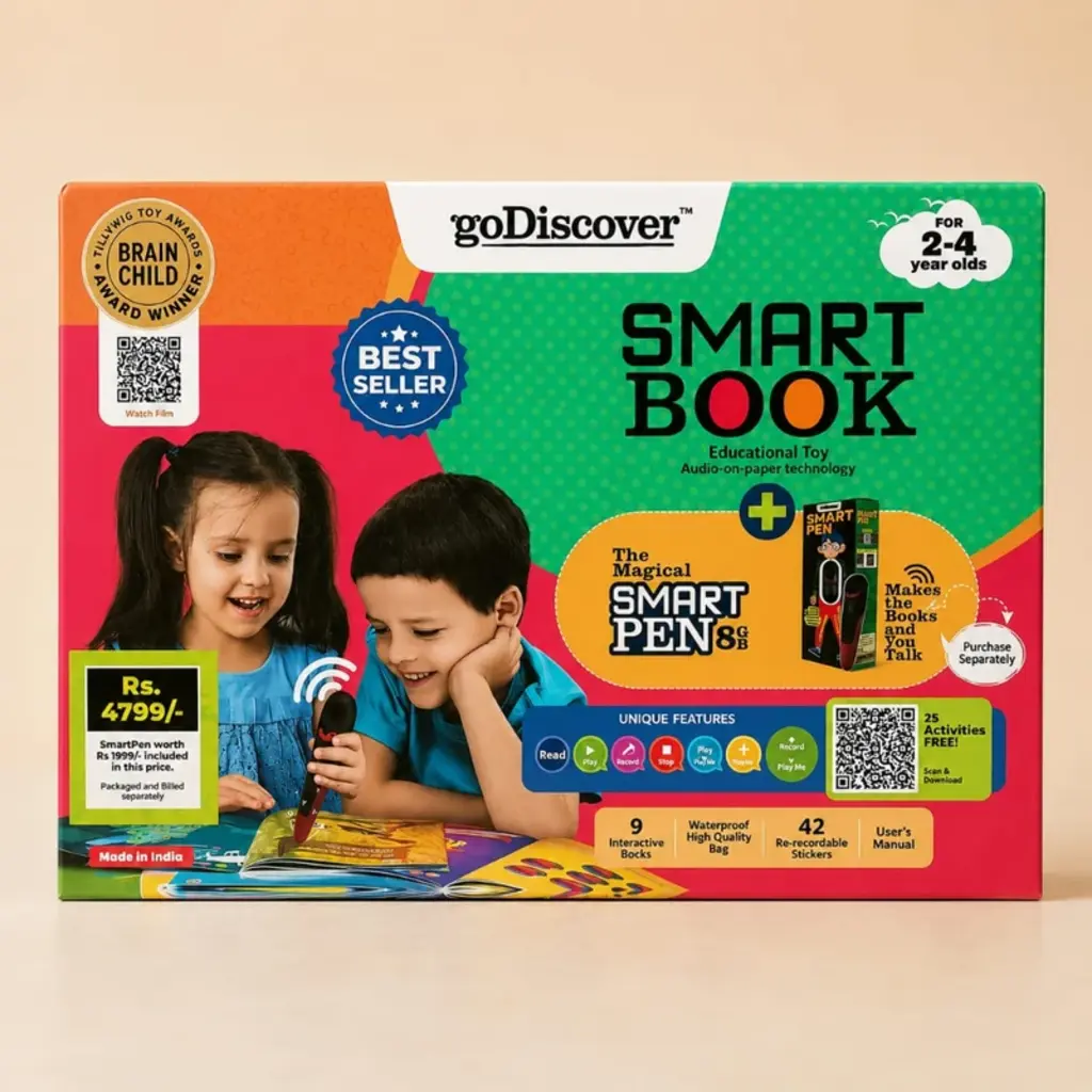 SmartBook 1 Interactive Learning Books with Talking Pen 2-4 years