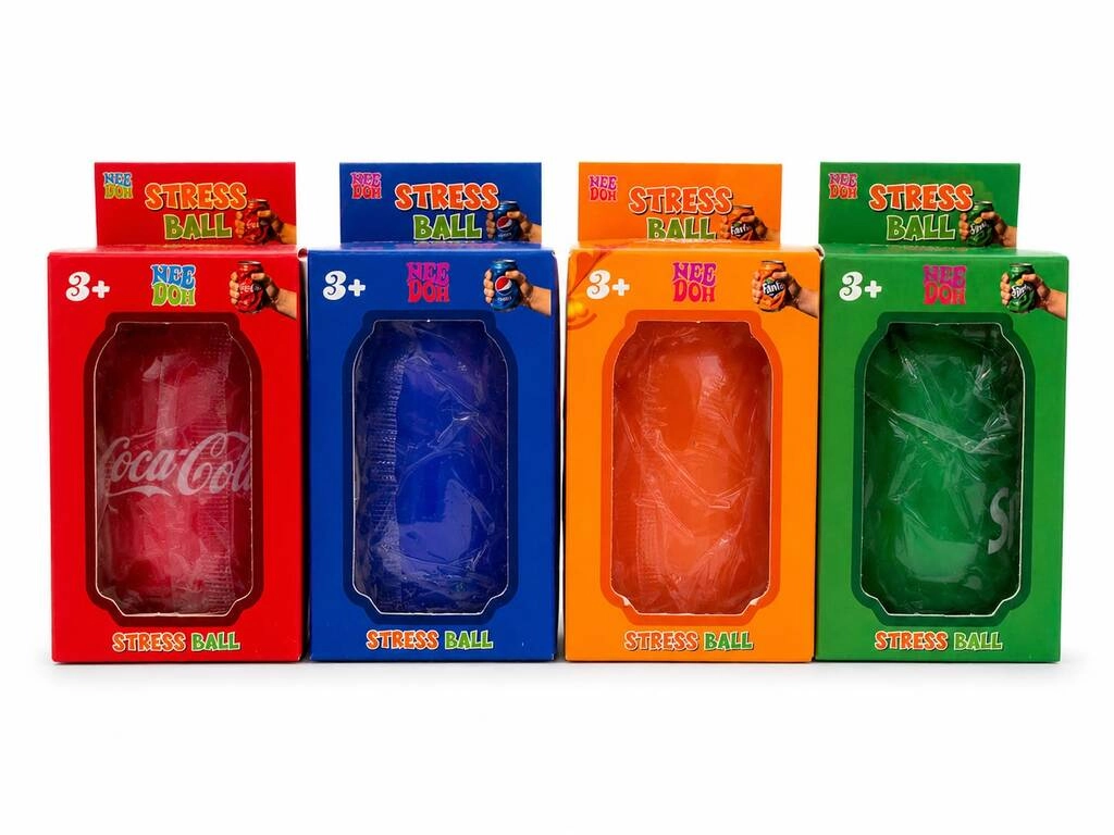 NeeDoh Beverage Stress Ball – Coca-Cola, Pepsi, Fanta & Sprite