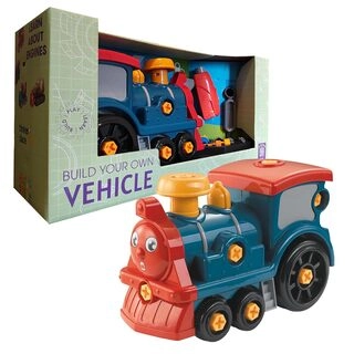 2 in 1 Electric Detachable Train – Motorized DIY Assembly Train Set for Kids | Build & Play Interchangeable Parts | Educational Engineering Construction Toy