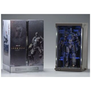 Iron Man MK 1 Marvel 10th Anniversary Action Figure with the Hall of Armor - 7 Inch, Scale 1:10