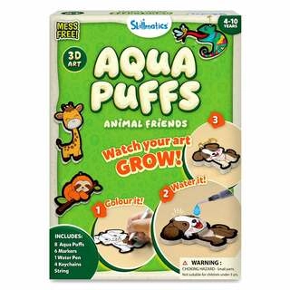 Aqua Puffs Animal Friends | 3D Art Kit | Gifts for Ages 4-10