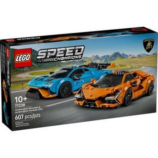 77238 Speed Champions Lamborghini Revuelto & Huracán STO (607 Pieces)