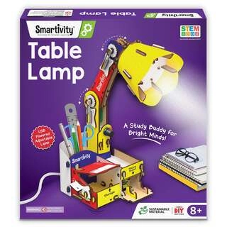 Adjustable Table Lamp | 8 - 14 years | USB-C Powered Lamp with Phone Stand & Organizer