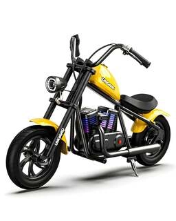 Uboard Discovery Mini Electric Go Go Bike for Kids with Rechargeable Ride-On Bike (Yellow)