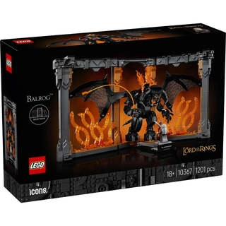10367 Icons The Lord of the Rings Balrog Book Nook (1201 Pieces)
