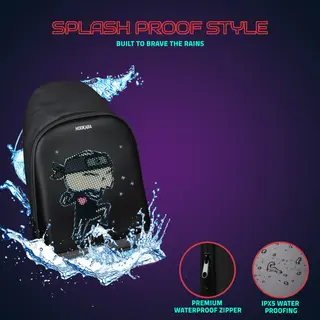 LED SLING BAG , | Smart Pixel Display Bag | App Controlled, USB charge, Programmable Screen & Water Resistant