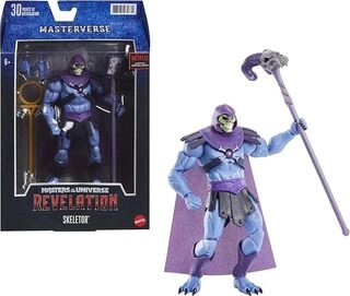 Masters of The Universe Masterverse Collection, 7-in Battle Figure - Skeletor for Storytelling Play and Display, Gift for Kids Age 6 and Older and Adult Collectors