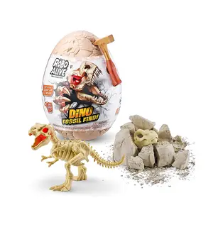 Robo Alive Dino Fossil Find - T-Rex by ZURU Excavate Dinosaur Fossils Digging Kit Collectible Toy with Slime,Multi-Color
