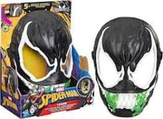 Marvel Spider-Man VenomVersus Venom Glow-in-The-Dark Mask for Role Play, Super Hero Toys for Kids, Ages 5+