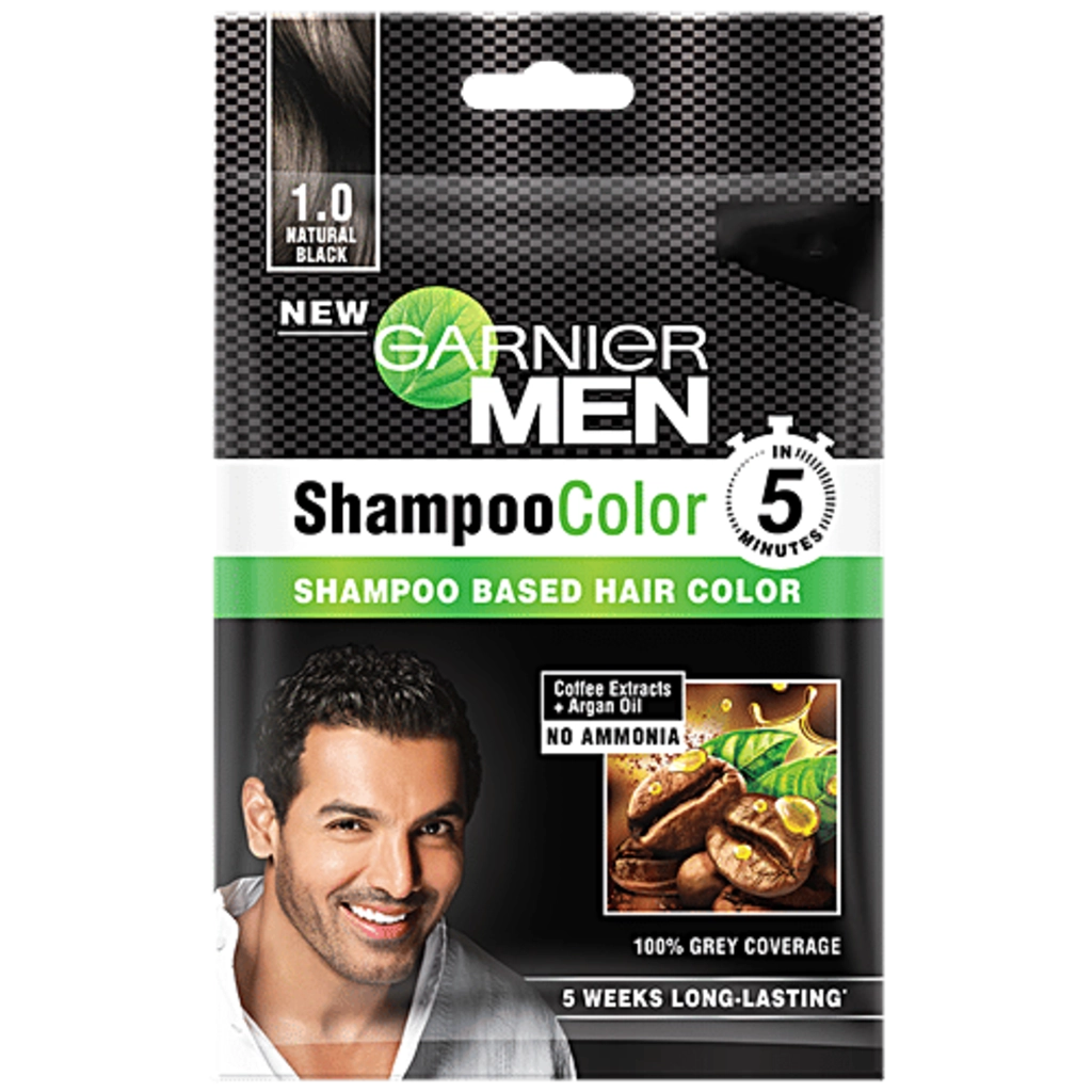 Men Shampoo Color Natural Black 1.0