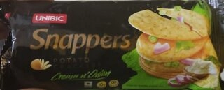 Snappers Potato Crakers Cream N Oinon