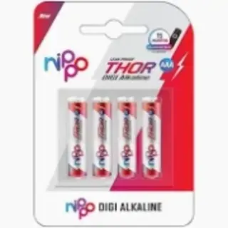 Thor-4 Alkaline Aaa Card Pack