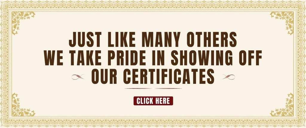 Our certificate