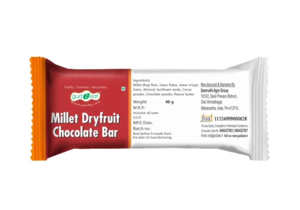 Millet Dry fruit Chocolate bar